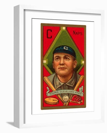 Early Baseball Card, Cy Young-null-Framed Art Print