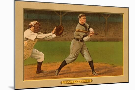 Early Baseball Card, Frank Chance-null-Mounted Art Print