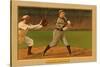 Early Baseball Card, Frank Chance-null-Stretched Canvas