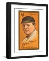 Early Baseball Card, John Mcgraw-null-Framed Art Print