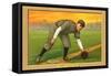 Early Baseball Card, Johnny Evers-null-Framed Stretched Canvas