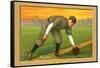 Early Baseball Card, Johnny Evers-null-Framed Stretched Canvas