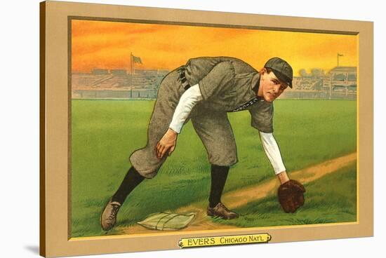 Early Baseball Card, Johnny Evers-null-Stretched Canvas