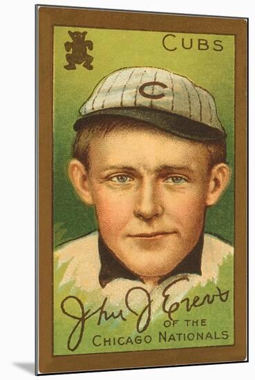 Early Baseball Card, Johnny Evers-null-Mounted Art Print