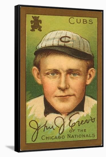 Early Baseball Card, Johnny Evers-null-Framed Stretched Canvas