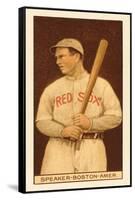 Early Baseball Card, Tris Speaker-null-Framed Stretched Canvas