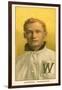 Early Baseball Card, Walter Johnson-null-Framed Art Print