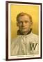 Early Baseball Card, Walter Johnson-null-Framed Art Print