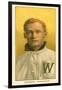 Early Baseball Card, Walter Johnson-null-Framed Art Print