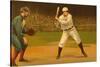 Early Baseball Players-null-Stretched Canvas