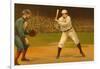 Early Baseball Players-null-Framed Art Print