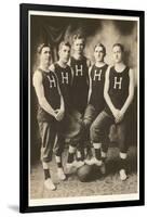 Early Basketball Team-null-Framed Art Print