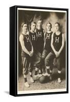 Early Basketball Team-null-Framed Stretched Canvas