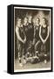 Early Basketball Team-null-Framed Stretched Canvas