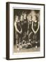 Early Basketball Team-null-Framed Art Print