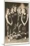 Early Basketball Team-null-Mounted Art Print