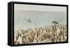 Early Beach Scene-null-Framed Stretched Canvas