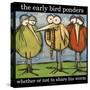 Early Bird and Worm Poster-Tim Nyberg-Stretched Canvas