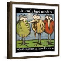 Early Bird and Worm Poster-Tim Nyberg-Framed Giclee Print