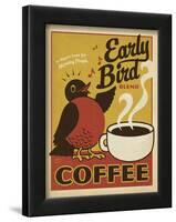 Early Bird Blend Coffee-Anderson Design Group-Framed Art Print