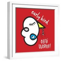 Early Bird Ohai Worm-Oodlies-Framed Giclee Print