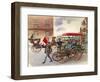 Early Car, with Man with a Flag-Peter Jackson-Framed Giclee Print