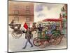 Early Car, with Man with a Flag-Peter Jackson-Mounted Giclee Print