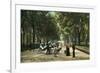 Early Central Park Mall, New York City-null-Framed Art Print