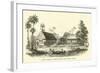 Early Chapel, Mission-House, and School, Mbau-null-Framed Giclee Print