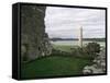 Early Christian Buildings, Devenish Island, County Fermanagh, Northern Ireland-Michael Jenner-Framed Stretched Canvas