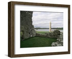 Early Christian Buildings, Devenish Island, County Fermanagh, Northern Ireland-Michael Jenner-Framed Photographic Print