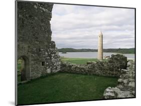 Early Christian Buildings, Devenish Island, County Fermanagh, Northern Ireland-Michael Jenner-Mounted Photographic Print