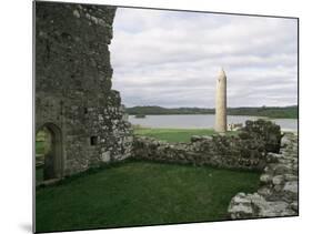 Early Christian Buildings, Devenish Island, County Fermanagh, Northern Ireland-Michael Jenner-Mounted Photographic Print