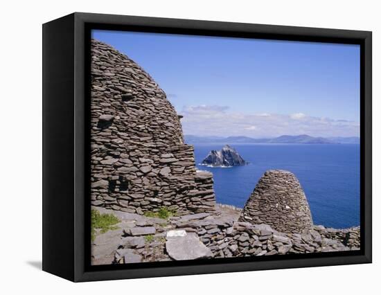 Early Christian Site, Skellig Michael, County Kerry, Munster, Republic of Ireland (Eire), Europe-Michael Jenner-Framed Stretched Canvas