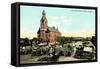 Early City Hall Square, Waco-null-Framed Stretched Canvas