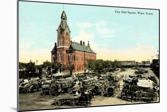 Early City Hall Square, Waco-null-Mounted Art Print
