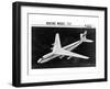 Early Concept of Boeing 757-null-Framed Art Print