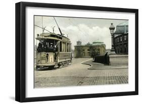 Early Copenhagen Street Scene-null-Framed Art Print