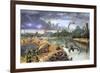 Early Cretaceous Life, Artwork-Richard Bizley-Framed Photographic Print