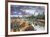 Early Cretaceous Life, Artwork-Richard Bizley-Framed Photographic Print