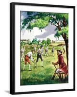 Early Cricket Match-Peter Jackson-Framed Giclee Print