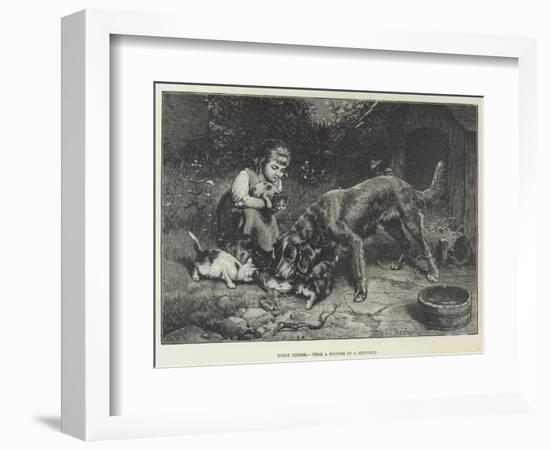 Early Dinner-Carl Reichert-Framed Giclee Print