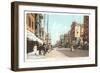 Early Downtown Street Scene, San Diego, California-null-Framed Art Print