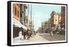 Early Downtown Street Scene, San Diego, California-null-Framed Stretched Canvas