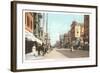 Early Downtown Street Scene, San Diego, California-null-Framed Art Print