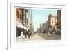 Early Downtown Street Scene, San Diego, California-null-Framed Premium Giclee Print