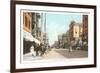 Early Downtown Street Scene, San Diego, California-null-Framed Premium Giclee Print