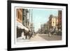 Early Downtown Street Scene, San Diego, California-null-Framed Premium Giclee Print