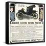 Early Electric Car Advertisement for the Babcock Electric Victoria Phaeton, c.1907-null-Framed Stretched Canvas