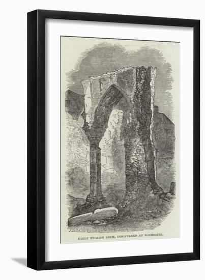 Early English Arch, Discovered at Rochester-null-Framed Giclee Print